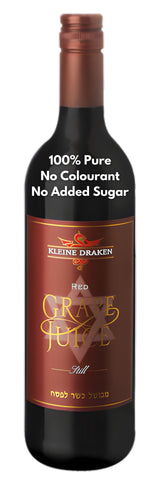 Kleine Draken Grape Juice Still Red 750ml - Non Alcoholic (Case of 6 Bottles) Kosher for Passover